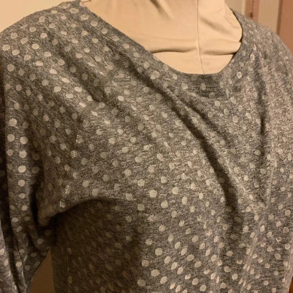 CURRENT/ELLIOTT NEW Letterman Polka Dot Top Tee - Picture 6 of 8